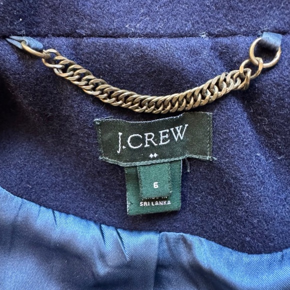 🔥CLASSIC J.CREW 🔥Navy Pea Coat Sz 6 Price Firm! - Picture 3 of 11